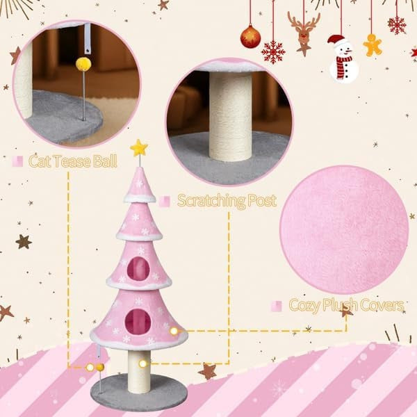 Cat Christmas Tree House