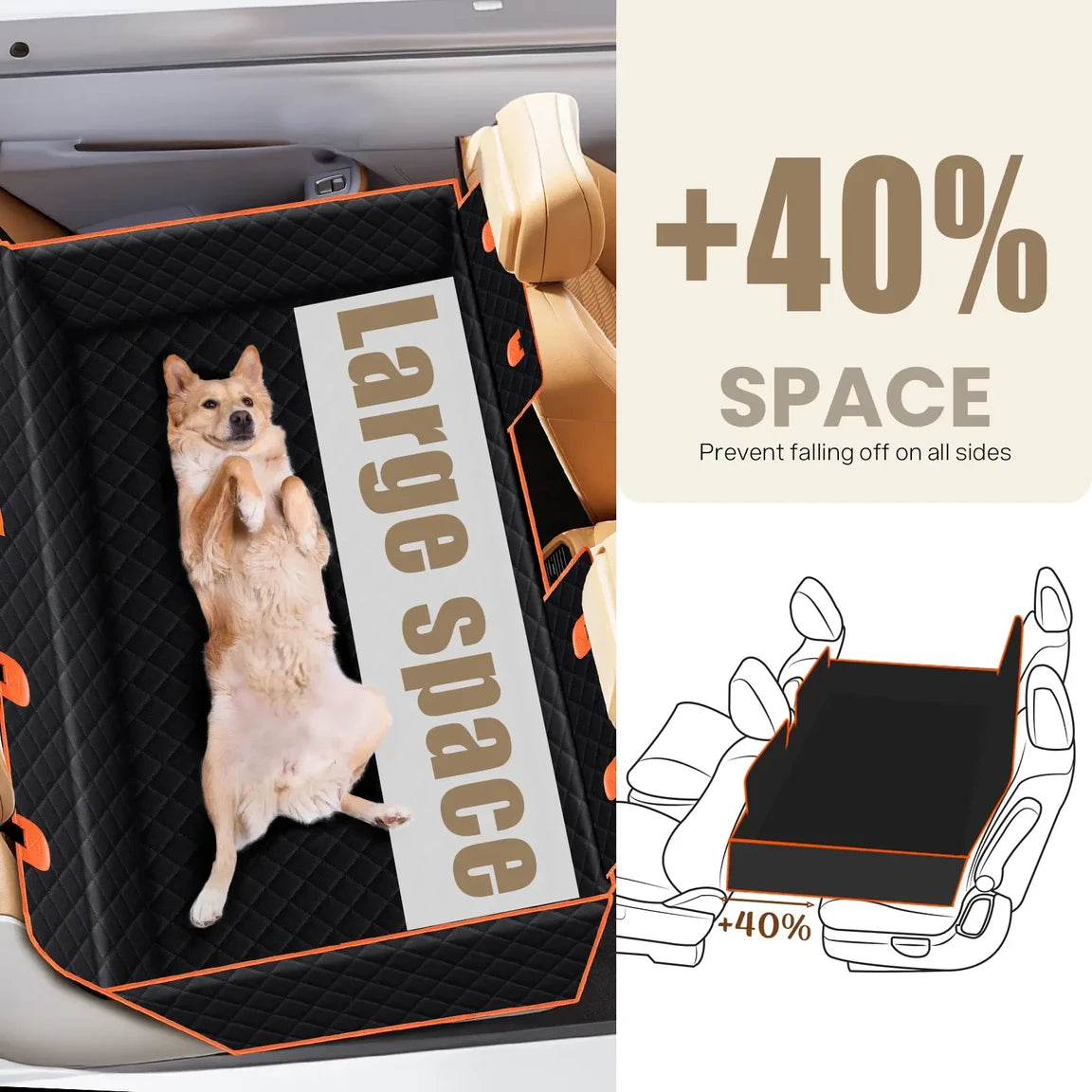 Dog Car Back Seat Extender
