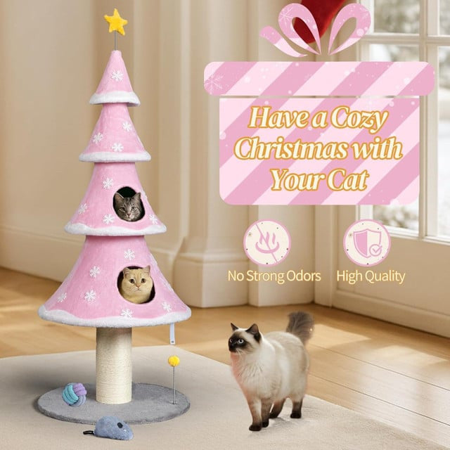 Cat Christmas Tree House