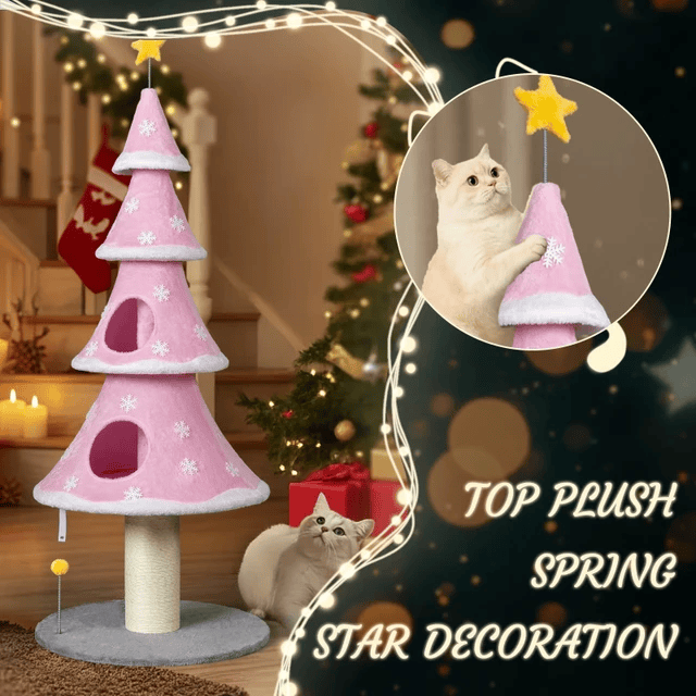 Cat Christmas Tree House