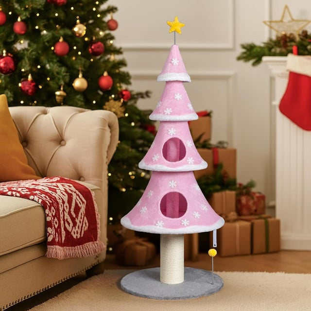 Cat Christmas Tree House