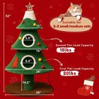 Cat Christmas Tree House
