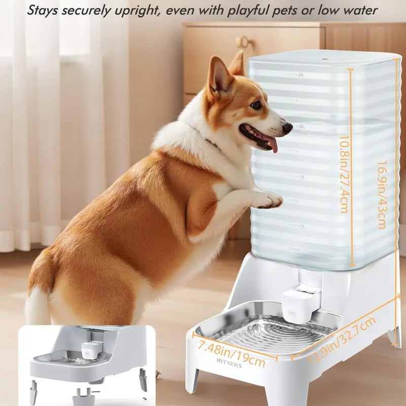 Pet Water Fountain with Stainless Steel Bowl